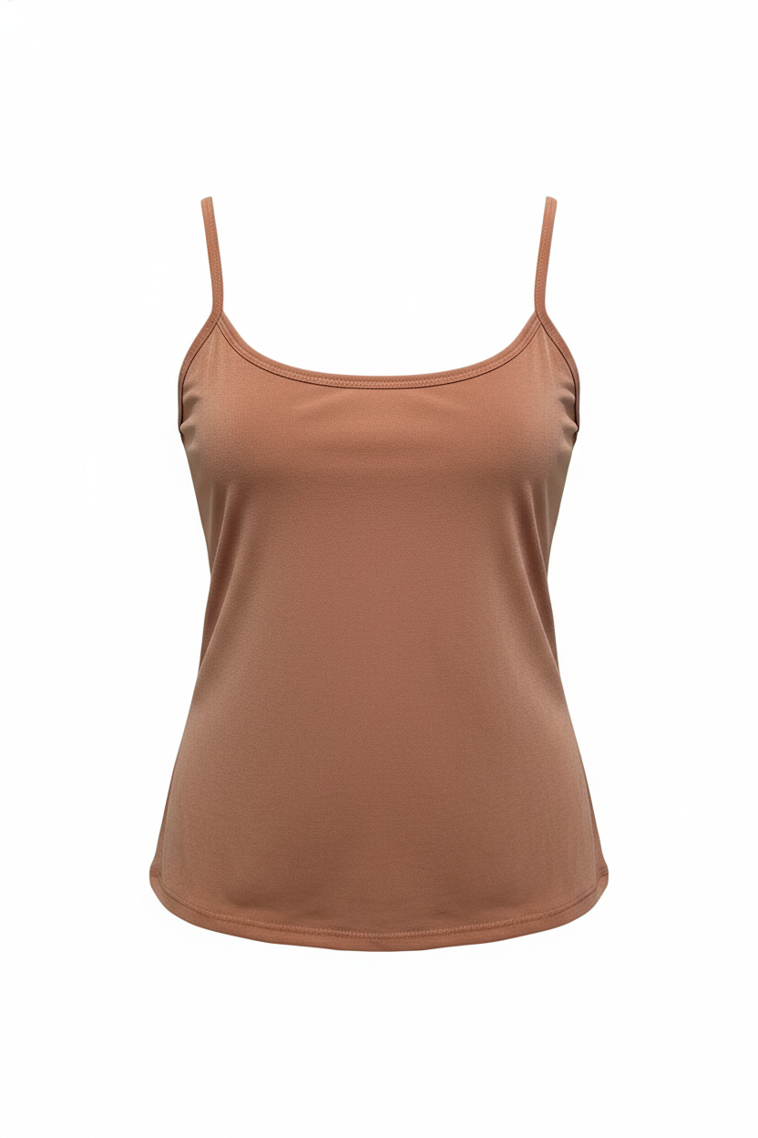 Blusa Basica De Tirantes Rosada - Ajuste Comodo y Tela Suave