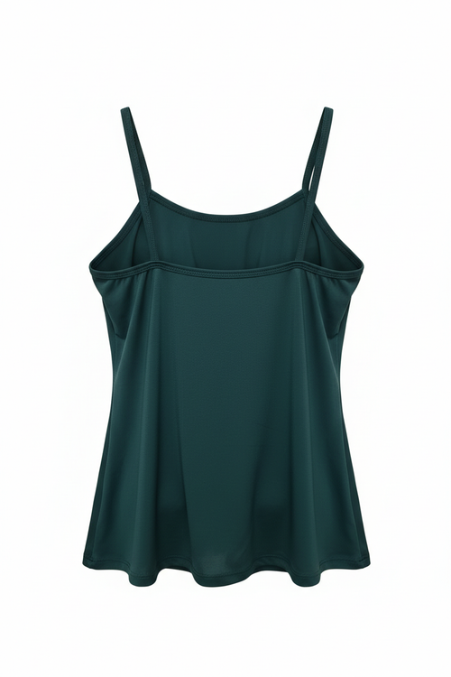 Blusa Basica De Tirantes Verde - Ajuste Comodo y Tela Suave