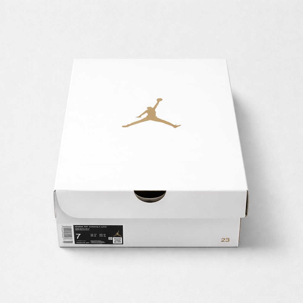 Tenis Air Jordan 1 Low Blanco y Negro - Originales