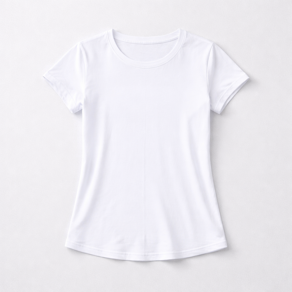 Camiseta Basica Blanca Mangas Cortas - Estilo Clasico y Versatil