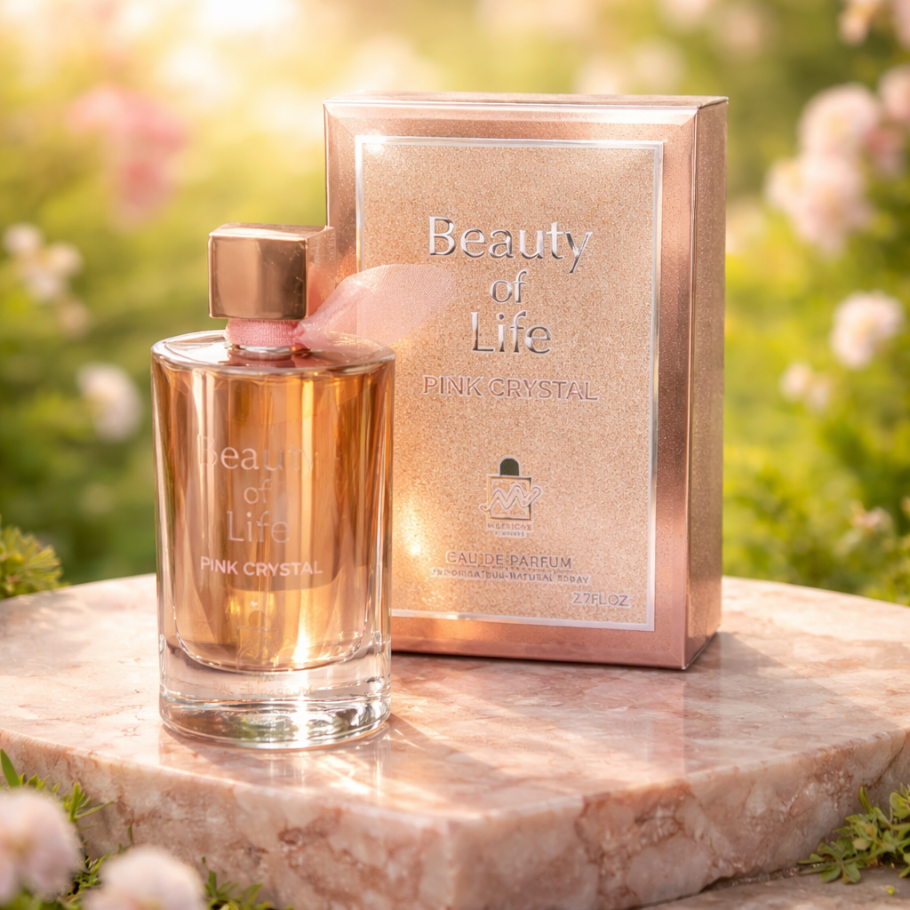 Perfume Beauty Of Life Pink Crystal - Fragancia Floral Citrica Para Mujer