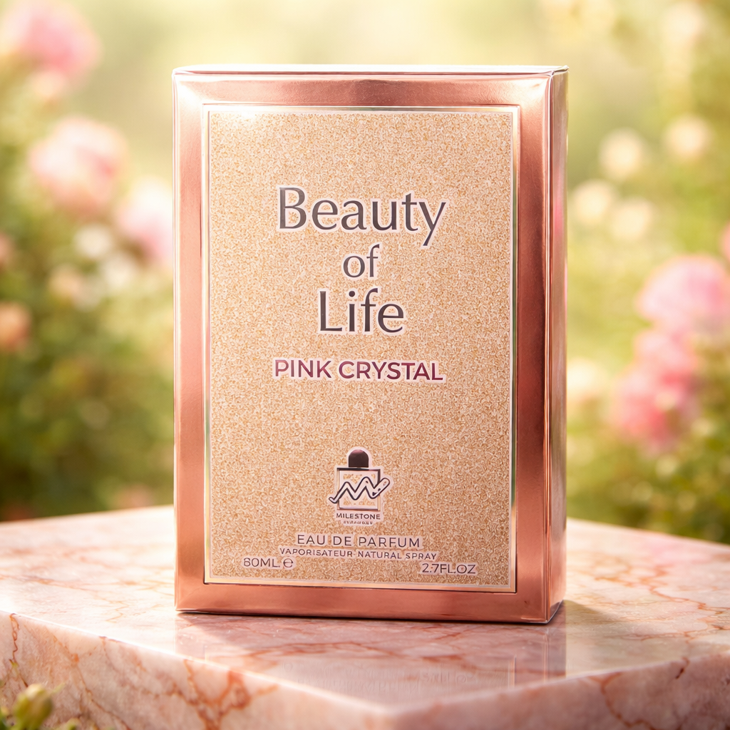 Perfume Beauty Of Life Pink Crystal - Fragancia Floral Citrica Para Mujer