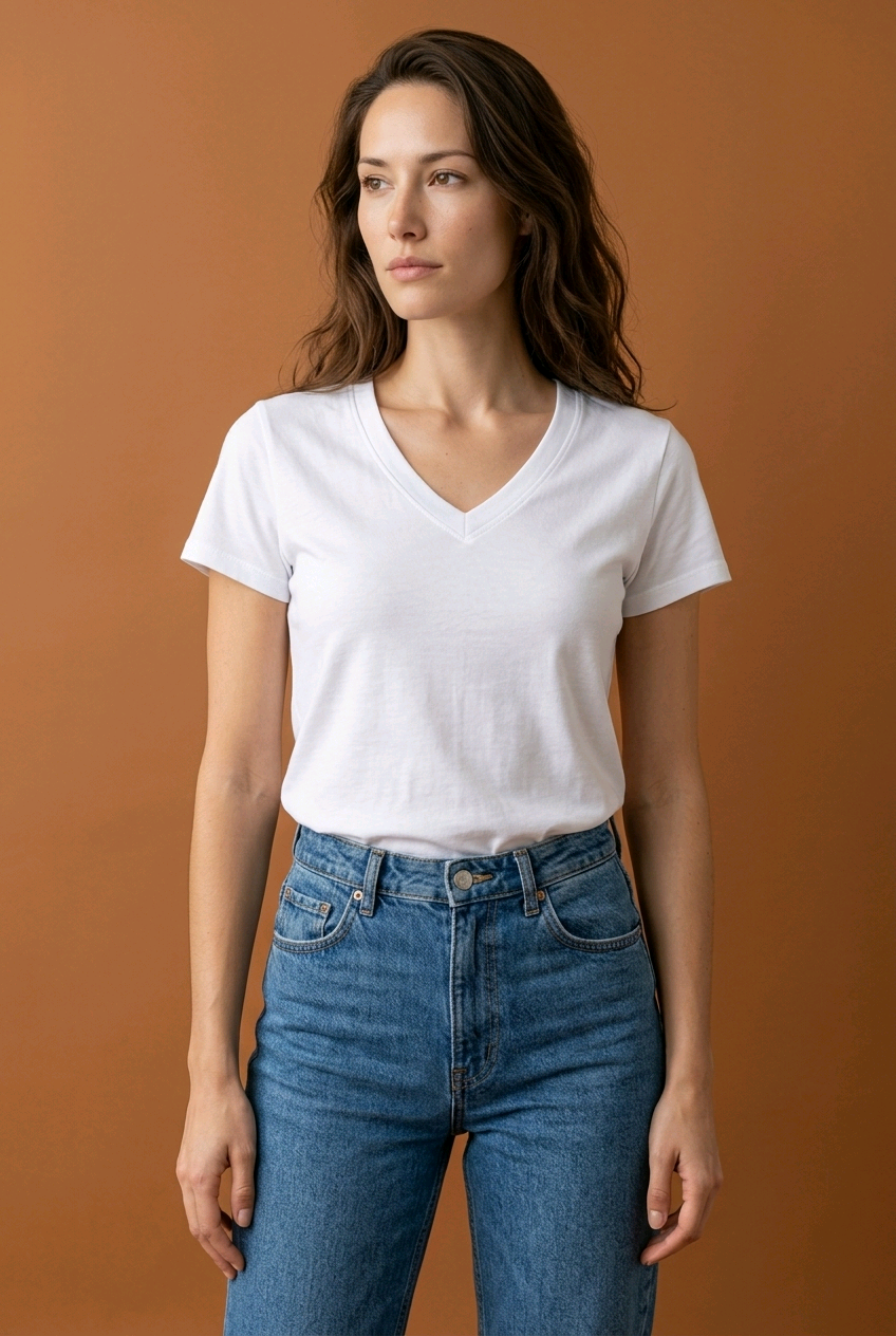 Blusa Cuello V para Mujer - Elegancia y Comodidad