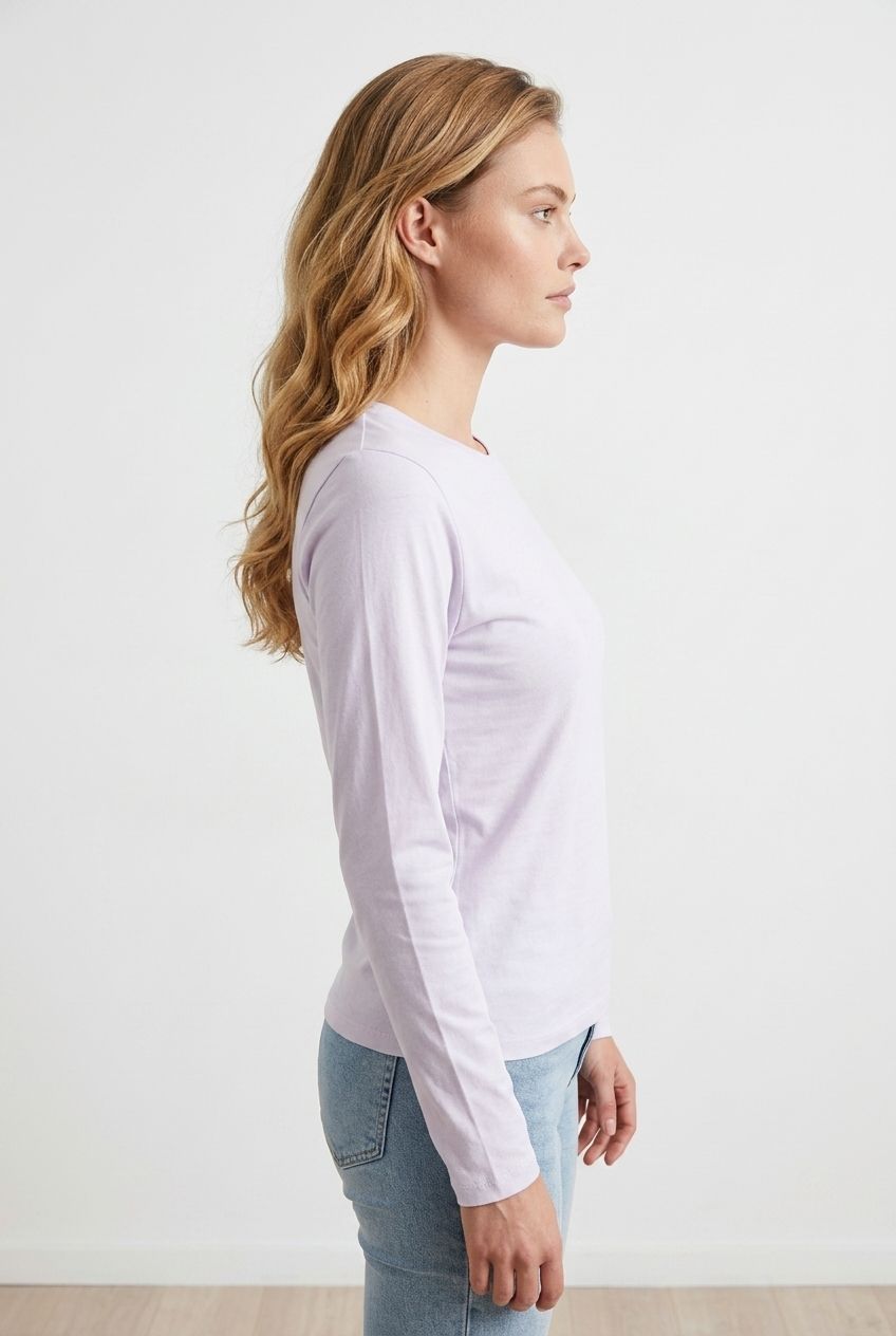 Blusa Basica Manga Larga para Mujer - Elegancia y Comodidad
