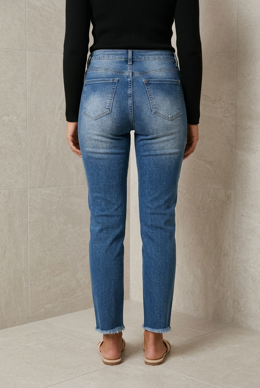 Pantalon de Mezclilla para Mujer - Estilo Moderno y Comodidad