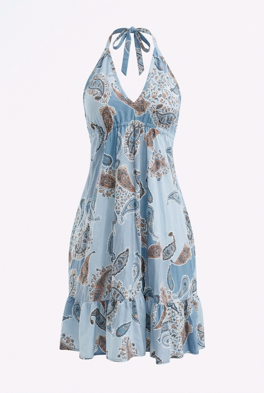 Vestido Corto Artesanal de Algodon para Mujer - Frescura y Elegancia