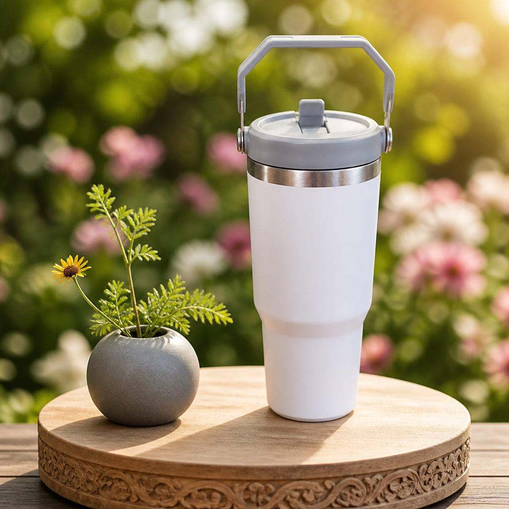 Stanley Quencher H2.O FlowState Tumbler 30 oz Blanco