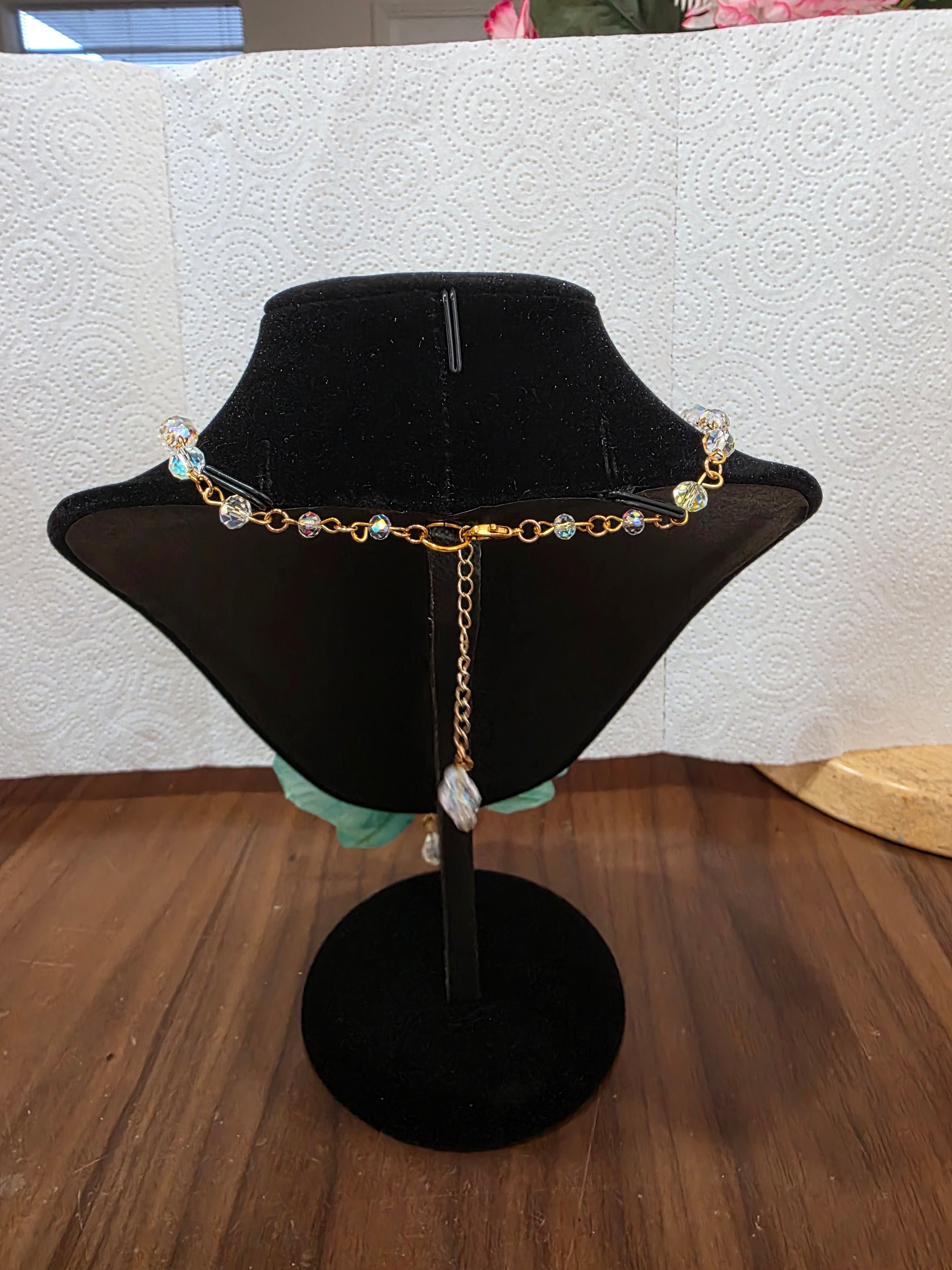 Collar Orquidea Esmeralda Preservada - Hecho a Mano